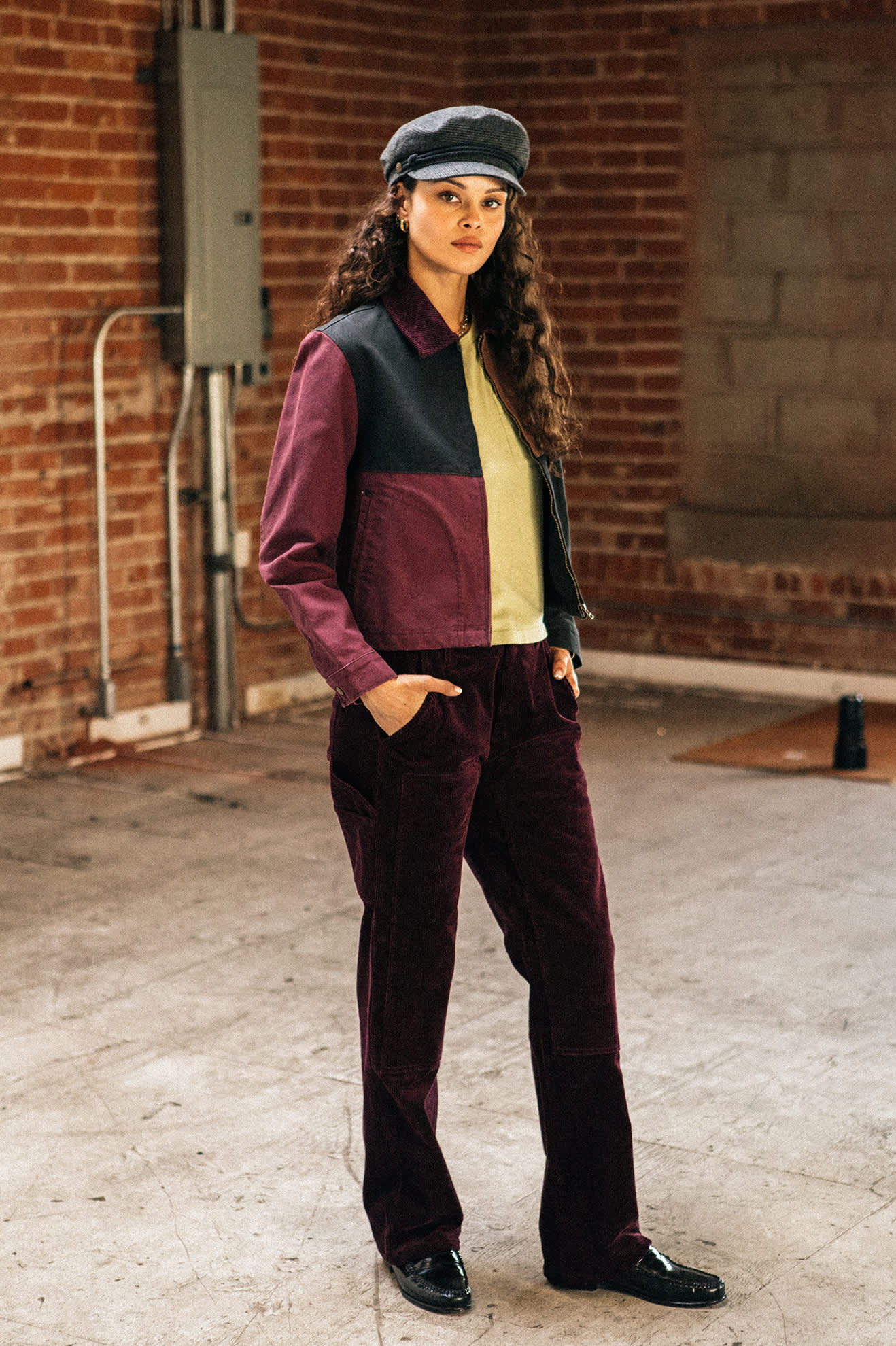 Essex Patched Painter Pant - Port - Image 4