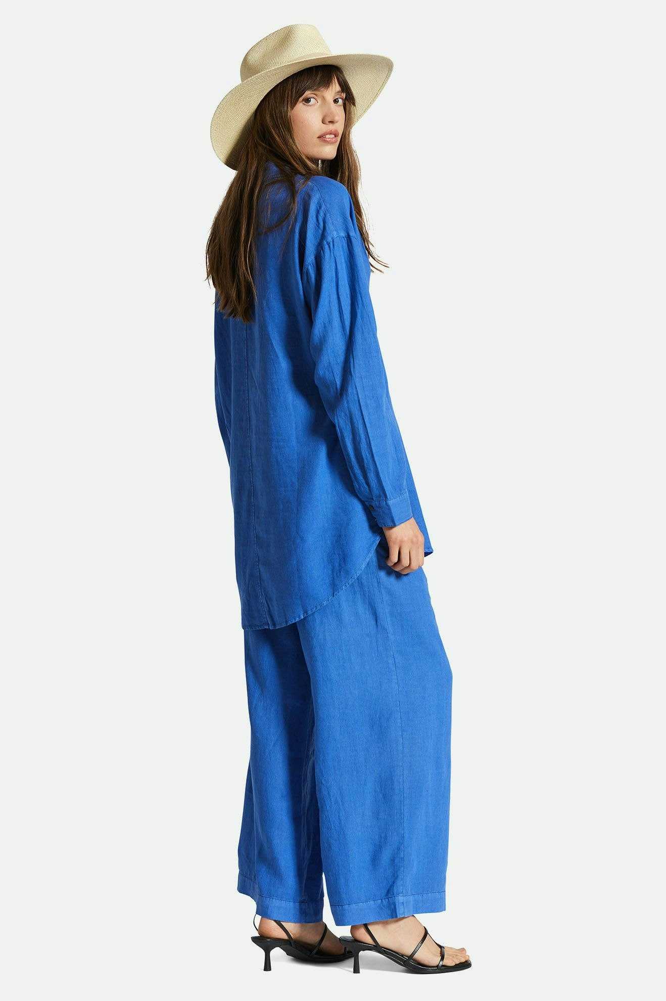 Vintage Linen Blend Wide Leg Pant - Surf The Web - Image 9